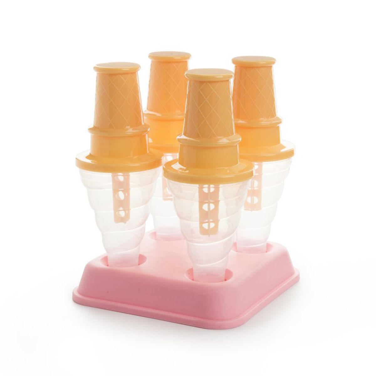 4-Cavity-Frozen-Ice-Cream-Pop-Mold-Popsicle-Stick-Juice-Maker-Lolly-Mould-Tray-Kitchen-DIY-1377073