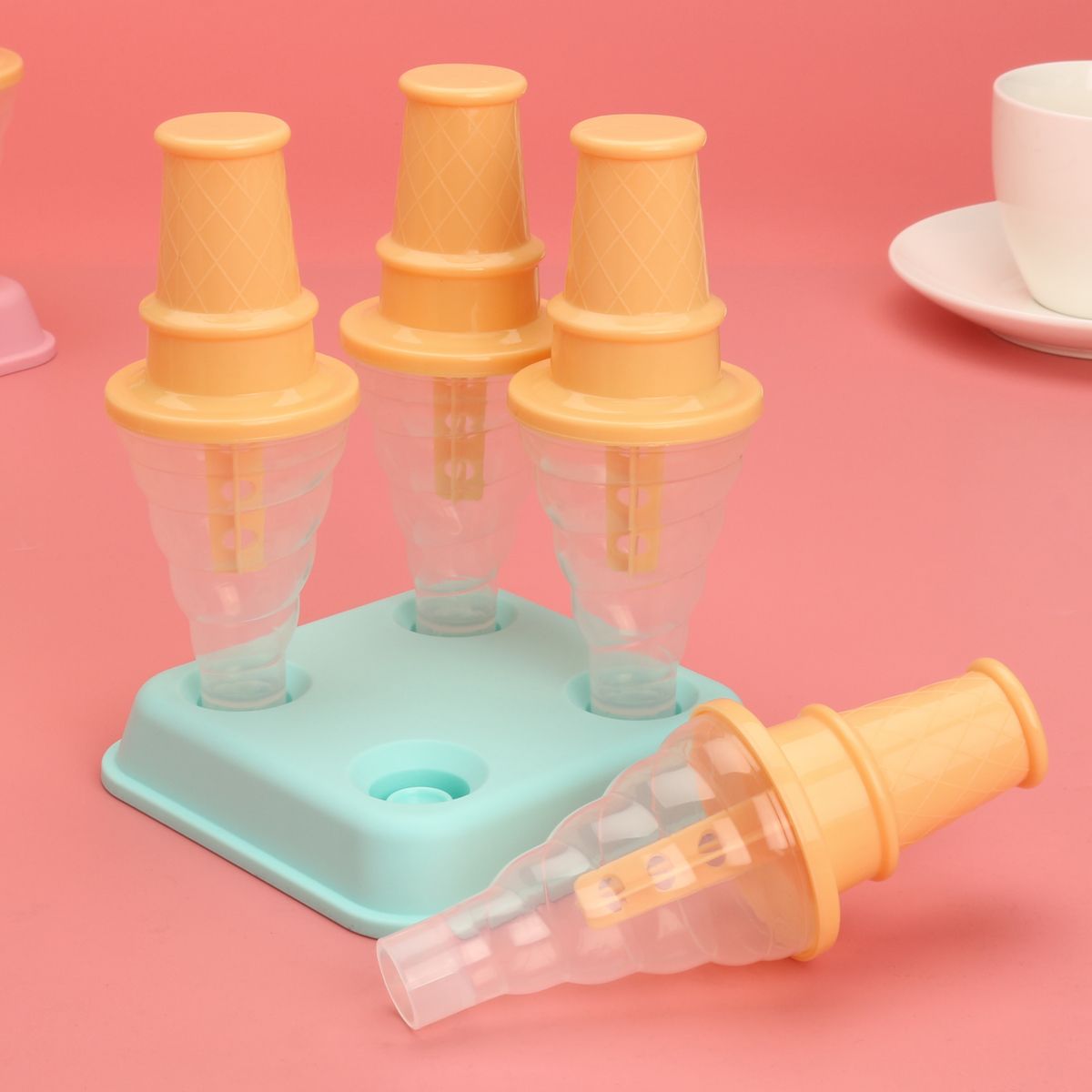 4-Cavity-Frozen-Ice-Cream-Pop-Mold-Popsicle-Stick-Juice-Maker-Lolly-Mould-Tray-Kitchen-DIY-1377073