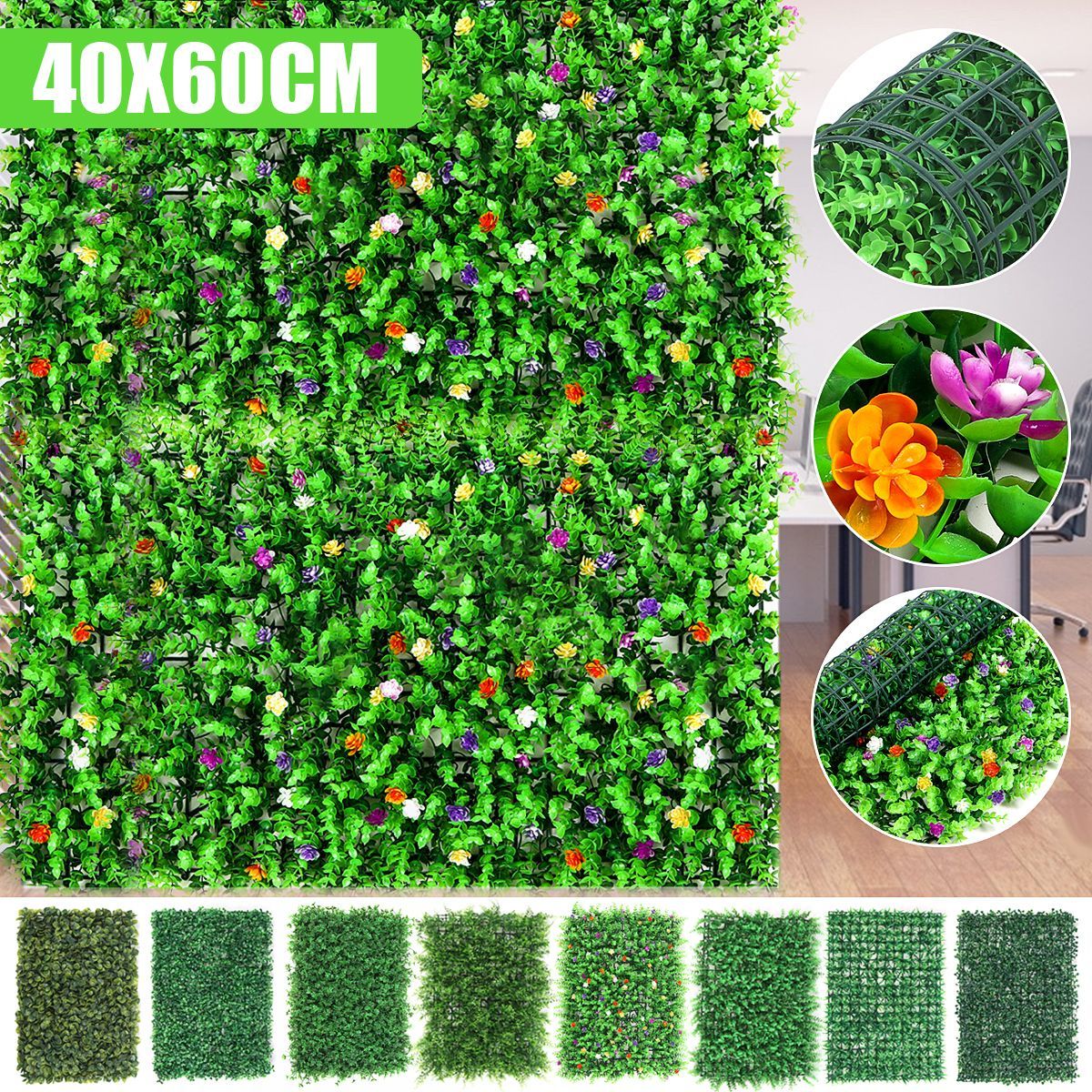 40x60cm-Artificial-Hedge-Mat-Foliage-Plant-Wall-Fence-Grass-Greenery-Panel-Decorations-1670513