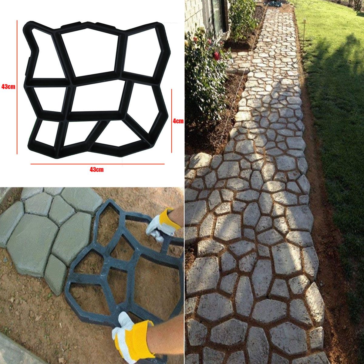 4343cm-Path-Maker-Mold-Reusable-Concrete-Cement-Stone-Design-Paver-Walk-Mould-1663575