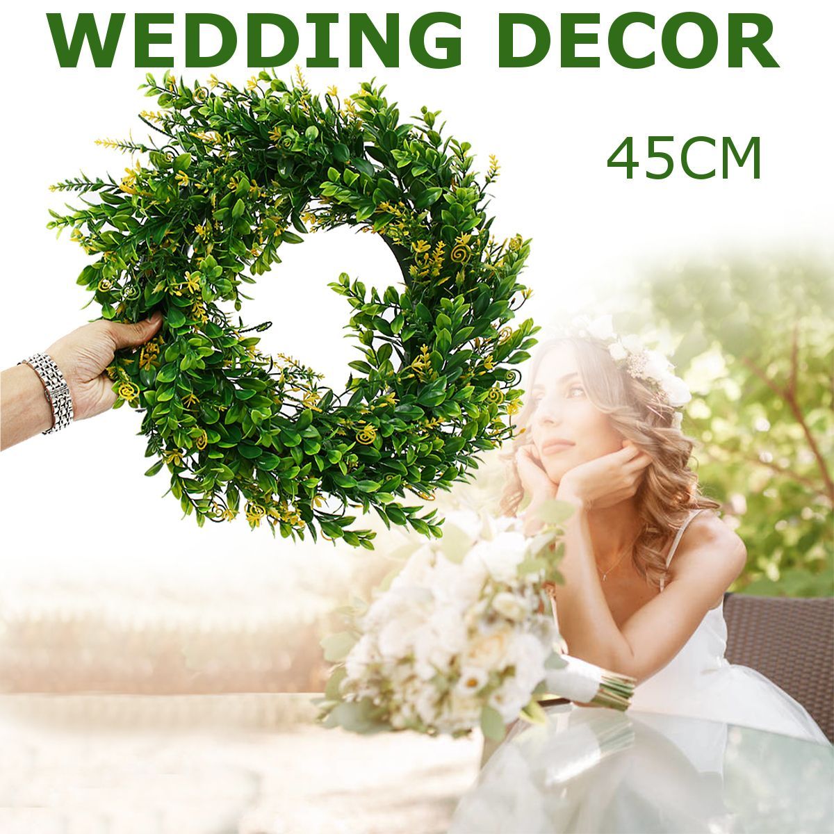 45CM-Artificial-Yellow-Cherry-Flower-Wreath-Garland-Wedding-Door-Hanging-Decorations-1639094