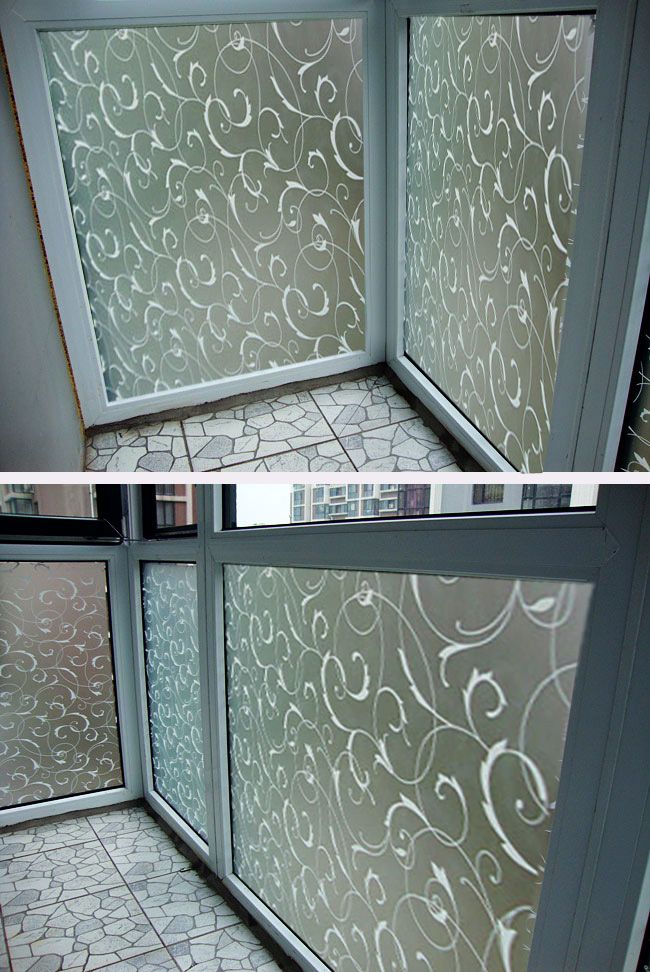 45X100cm-Frosted-Glass-Film-Privacy-Scroll-Flower-Window-Static-Cling-934867