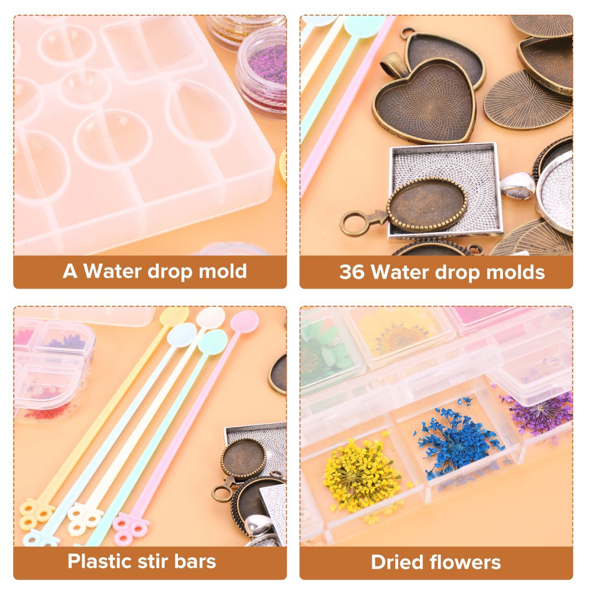 45pcs-Jewelry-Mould-Handmade-Crystal-Glue-DIY-Mould-Set-Resin-Silicone-Mold-1739569