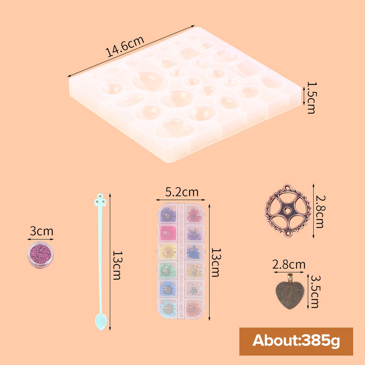 45pcs-Jewelry-Mould-Handmade-Crystal-Glue-DIY-Mould-Set-Resin-Silicone-Mold-1739569