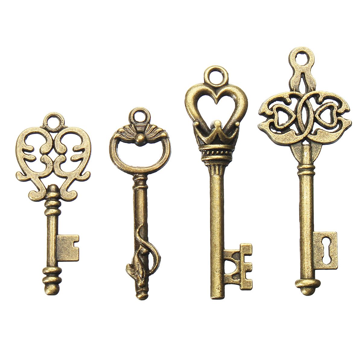 4Pcs-Vintage-Bronze-Key-For-Pendant-Necklace-Bracelet-DIY-Handmade-Accessories-Decoration-1192633