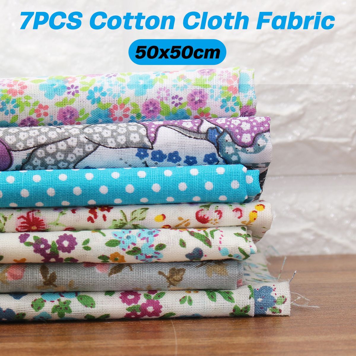 5050cm-7-PCS-Cotton-Cloth-Fabric-Sewing-Patchwork-Doll-Craft-Clothing-DIY-1739026