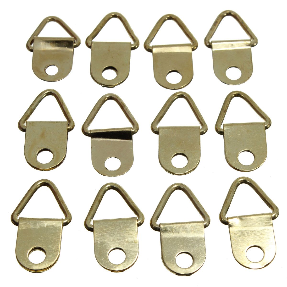 50Pcs-Copper-Triangle-Photo-Picture-Frame-Wall-Mount-Hook-Hanger-Ring-1033984