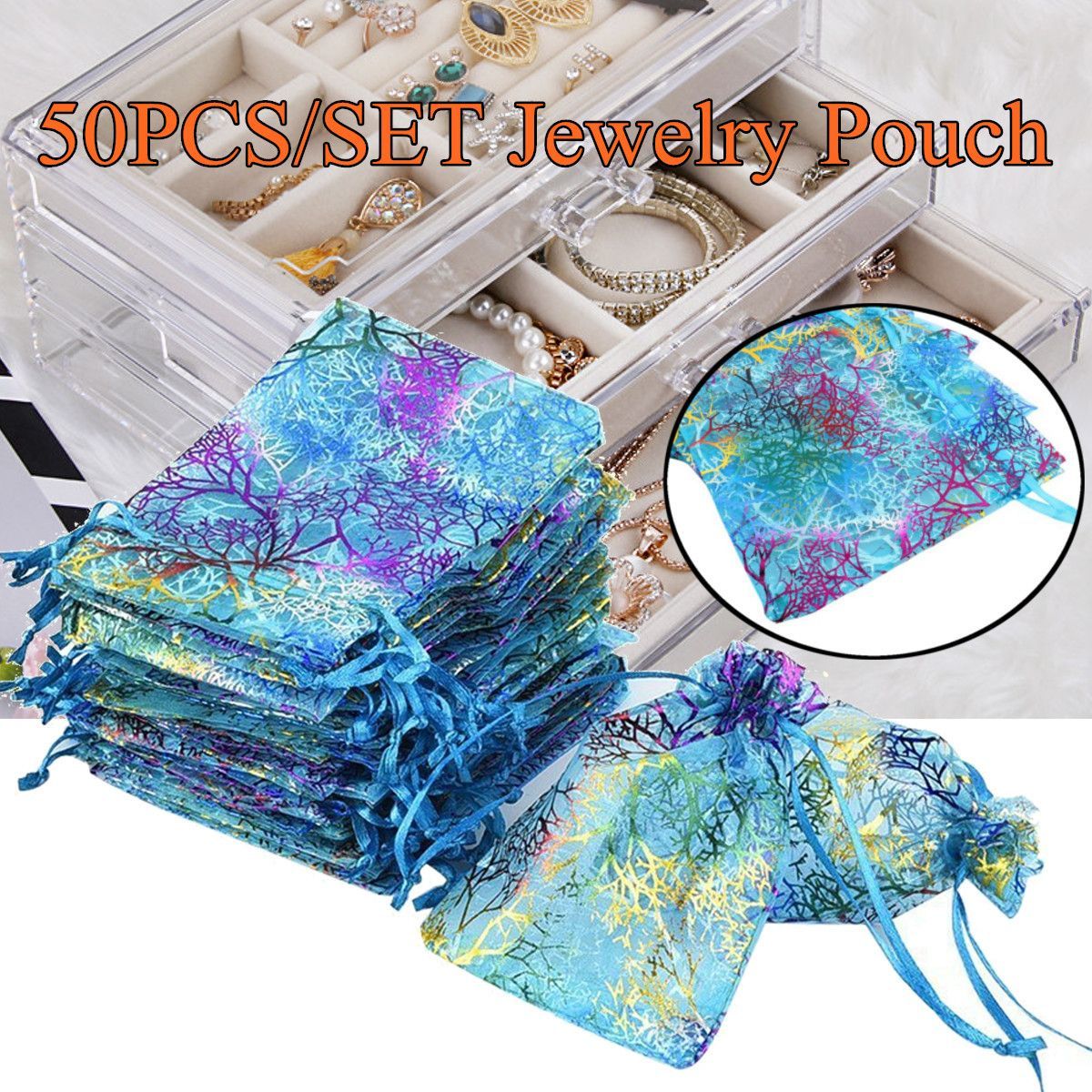 50Pcs-Coralline-Organza-Gift-Bags-Jewelry-Pouch-Candy-Wedding-Party-Favour-Bag-1329211