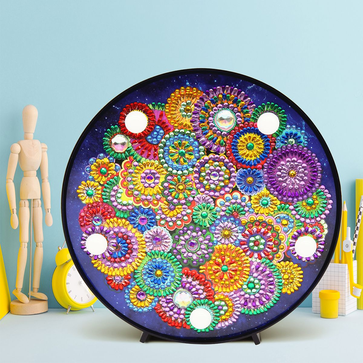 5D-Diamond-Painting-Mandala-Embroidery-Full-Special-Shaped-Drill-LED-Lamp-light-1685991