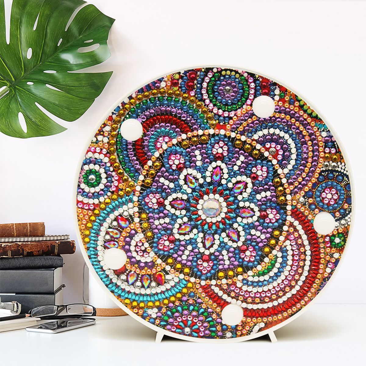 5D-Diamond-Painting-Mandala-Embroidery-Full-Special-Shaped-Drill-LED-Lamp-light-1685991