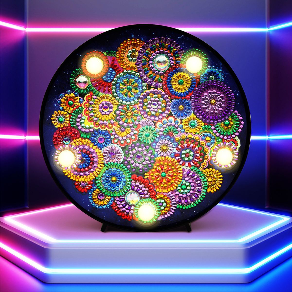 5D-Diamond-Painting-Mandala-Embroidery-Full-Special-Shaped-Drill-LED-Lamp-light-1685991