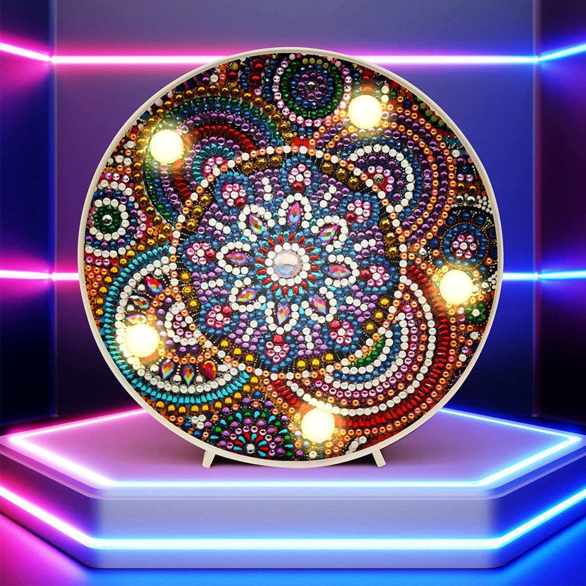 5D-Diamond-Painting-Mandala-Embroidery-Full-Special-Shaped-Drill-LED-Lamp-light-1685991