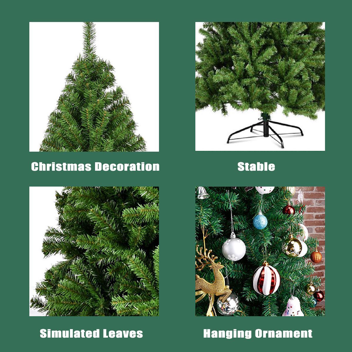 5Ft-15m-Pro-Artificial-Christmas-Tree-200-Branchs-Christmas-Xmax-Decoration-1607100