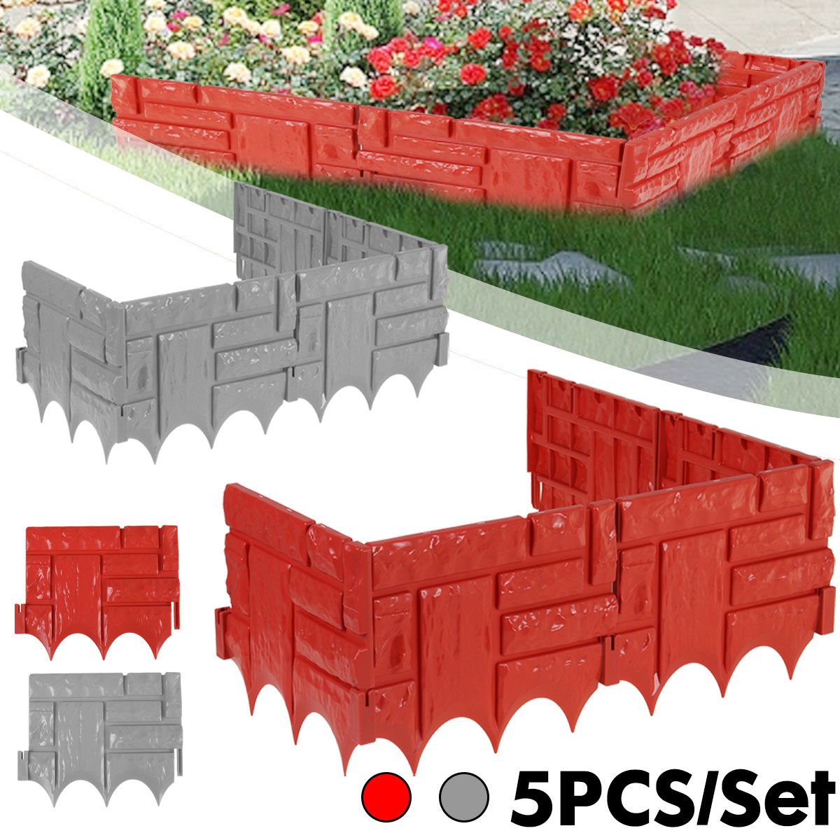5PCS-Plastic-Garden-Fence-Panels-Garden-Fencing-Lawn-Edging-Plant-Border-Fence-1738338