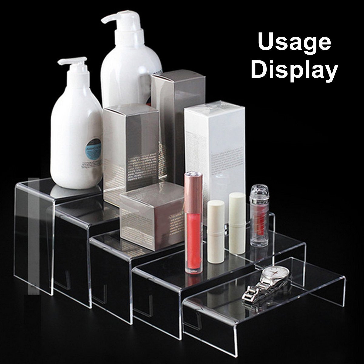 5Pcs-Clear-Acrylic-Perspex-Sturdy-Jewelry-Cupcake-Dessert-Display-Riser-Stand-Showcase-Decorations-1382269
