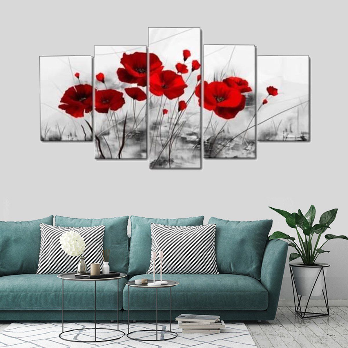 5PcsSet-Unframed-Modern-Canvas-Print-Paintings-Poster-Home-Wall-Art-1632633