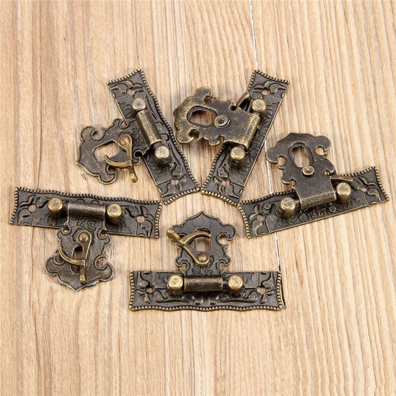 5Sets-Bronze-Wooden-Lock-Box-Suitcase-Toggle-Latch-Buckles-Tone-51cm-x29cm-1038739