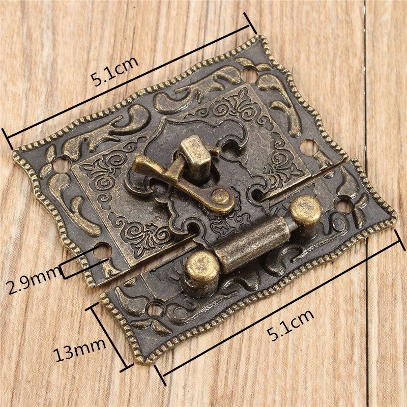 5Sets-Bronze-Wooden-Lock-Box-Suitcase-Toggle-Latch-Buckles-Tone-51cm-x29cm-1038739