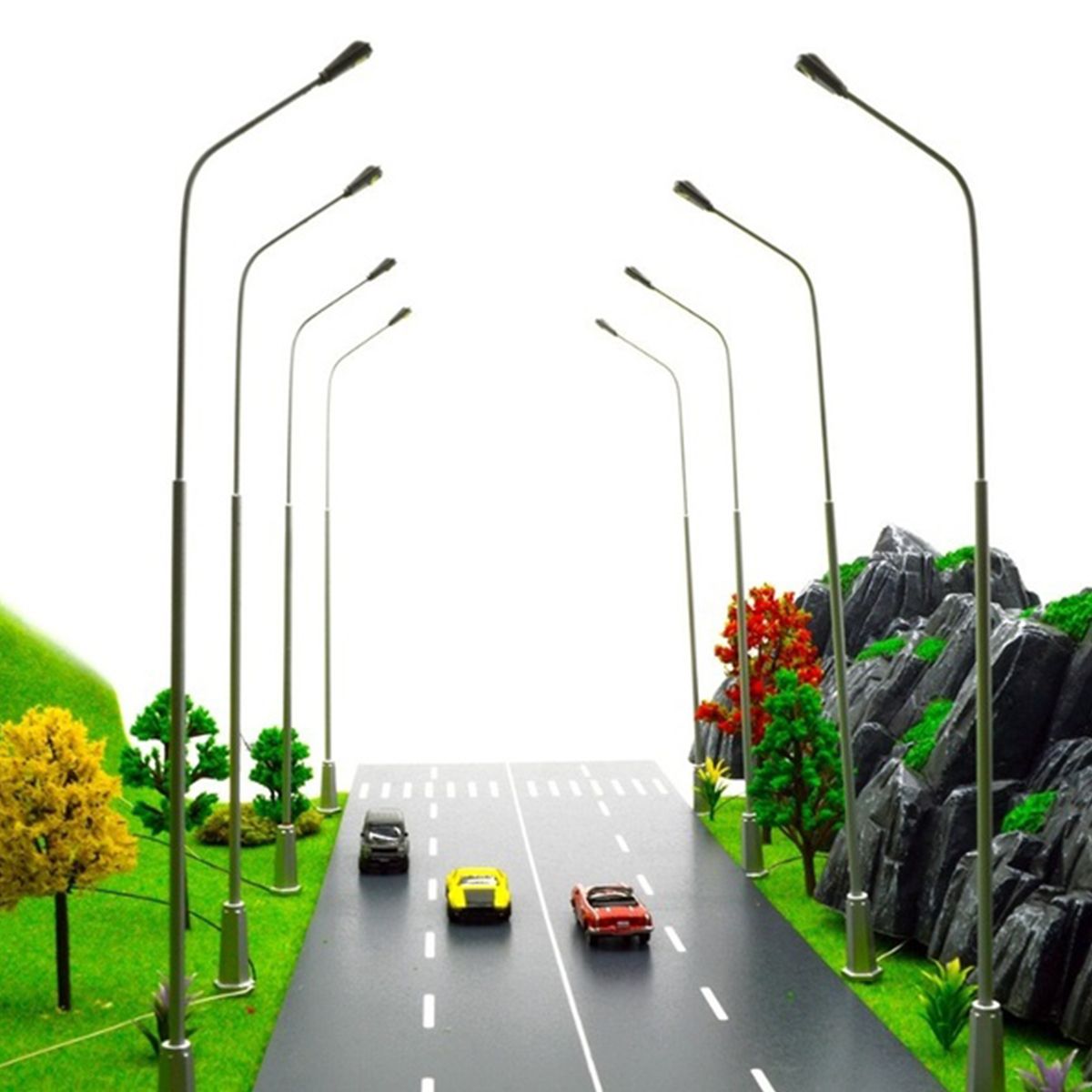 5pcs-Model-Railway-Warm-White-HO-Scale-Lamps-Post-Street-Light-Single-Head-Toy-1655893