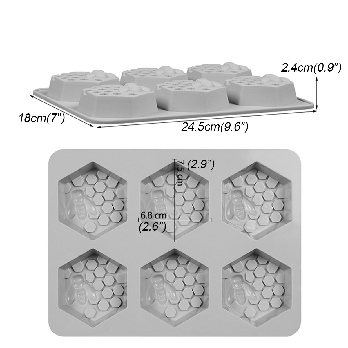 6-Cavity-Silicone-Cookie-Handmade-Soap-Mould-Honey-Bee-Design-Ice-Cube-Mold-1612460