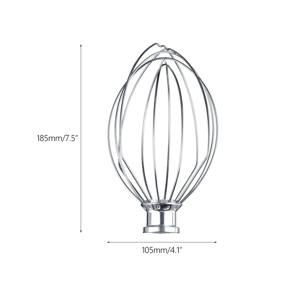 6-Wire-Whip-Whisk-Egg-Beater-Mixer-Stainless-Steel-For-KitchenAid-K5AWW-KSM90-1636506