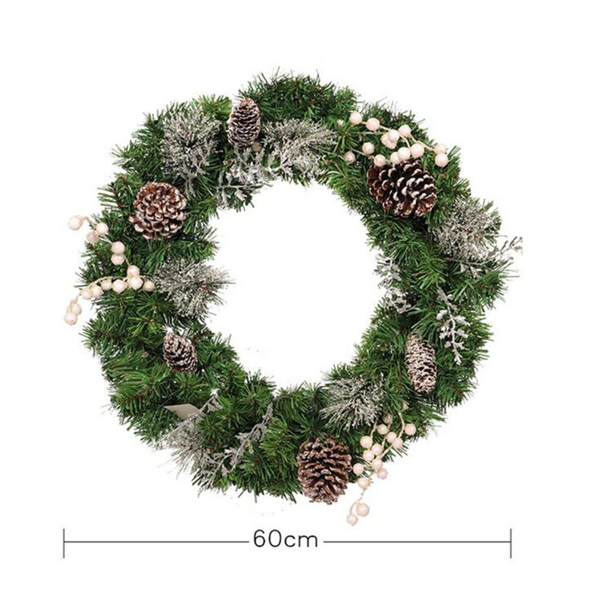 60CM-LED-Light-Christmas-Garland-Xmas-Nuts-Home-Shop-Door-Wall-Wreath-Decorations-1553565