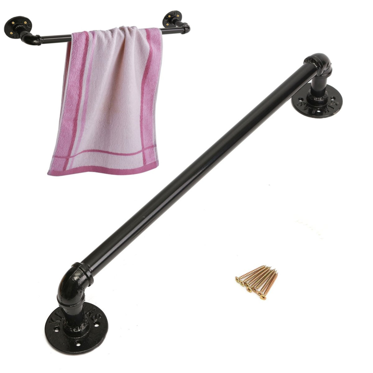 60cm-Retro-Industrial-Tube-Towel-Rack-Clothes-Rod-1047012