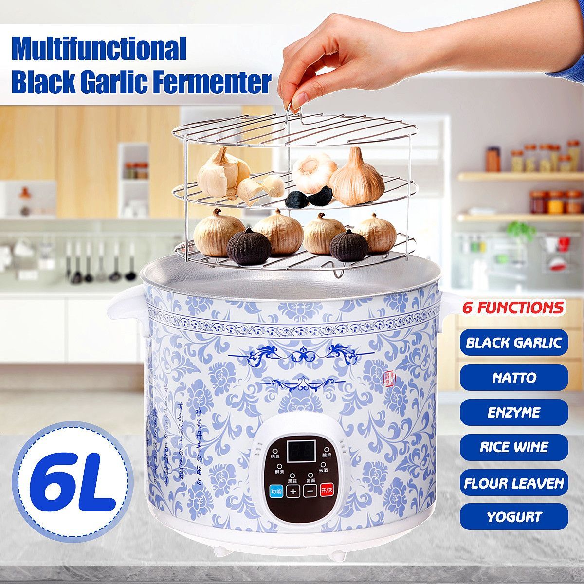 6L-70W-Automatic-Multifunctional--Black-Garlic-Fermenter-Home-DIY-220V-Multifunctional-Zymolysis-Yog-1559108