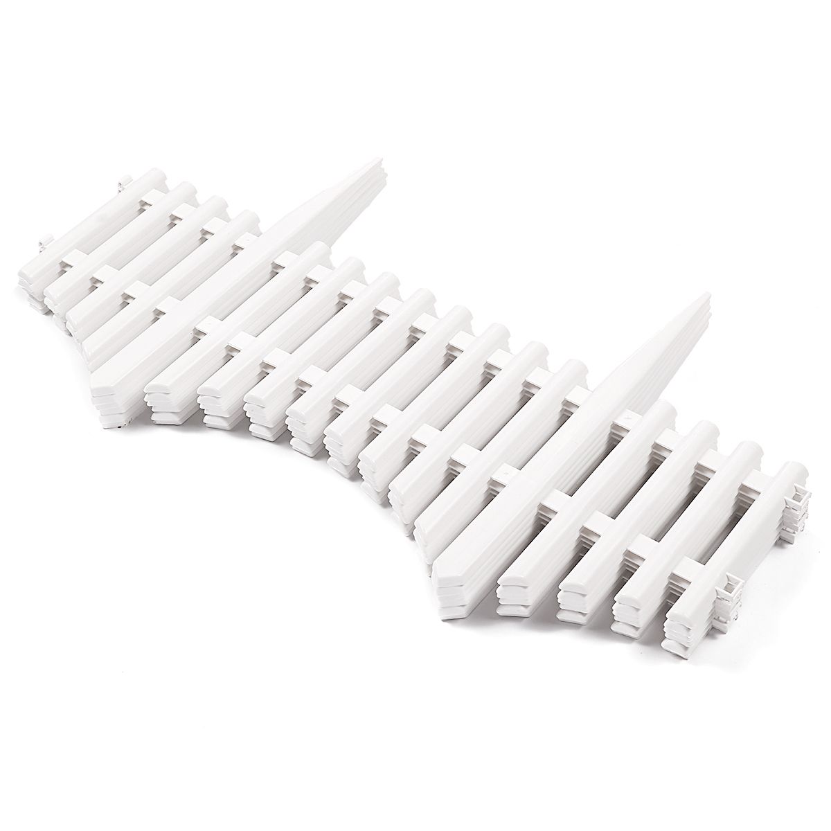 6PCS-PVC--Plastic-White-Fence-Courtyard-Indoor-European-Style-For-Garden-Vegetable-Driveway-1709891