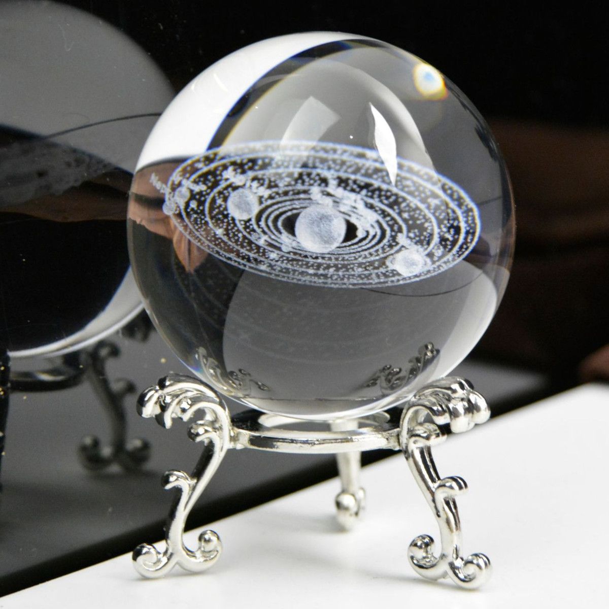 6cm-Engraved-Solar-System-Ball-3D-Miniature-Planets-Model-Crystal-Ball-Decorations--Stand-1531923