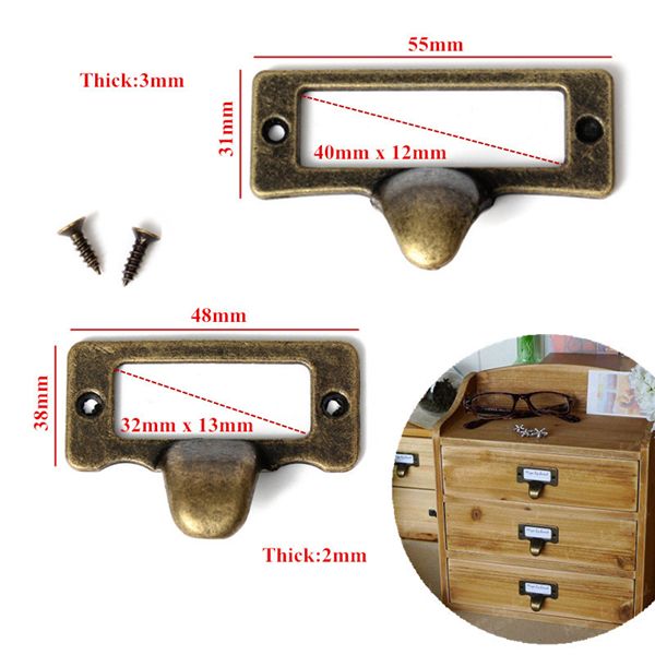 6pcs-Antique-Brass-Drawer-Label-Pull-Cabinet-Frame-Handle-File-Name-Card-Holder-982316