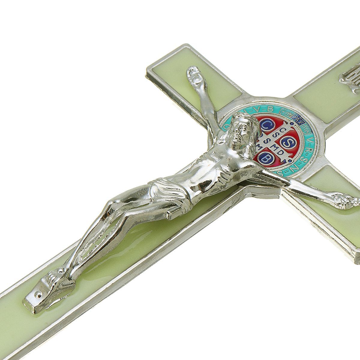 7-Antique-Green-Catholic-Religious-Wall-Cross-Jesus-Crucifix-Decorations-Noctilucent-1499289