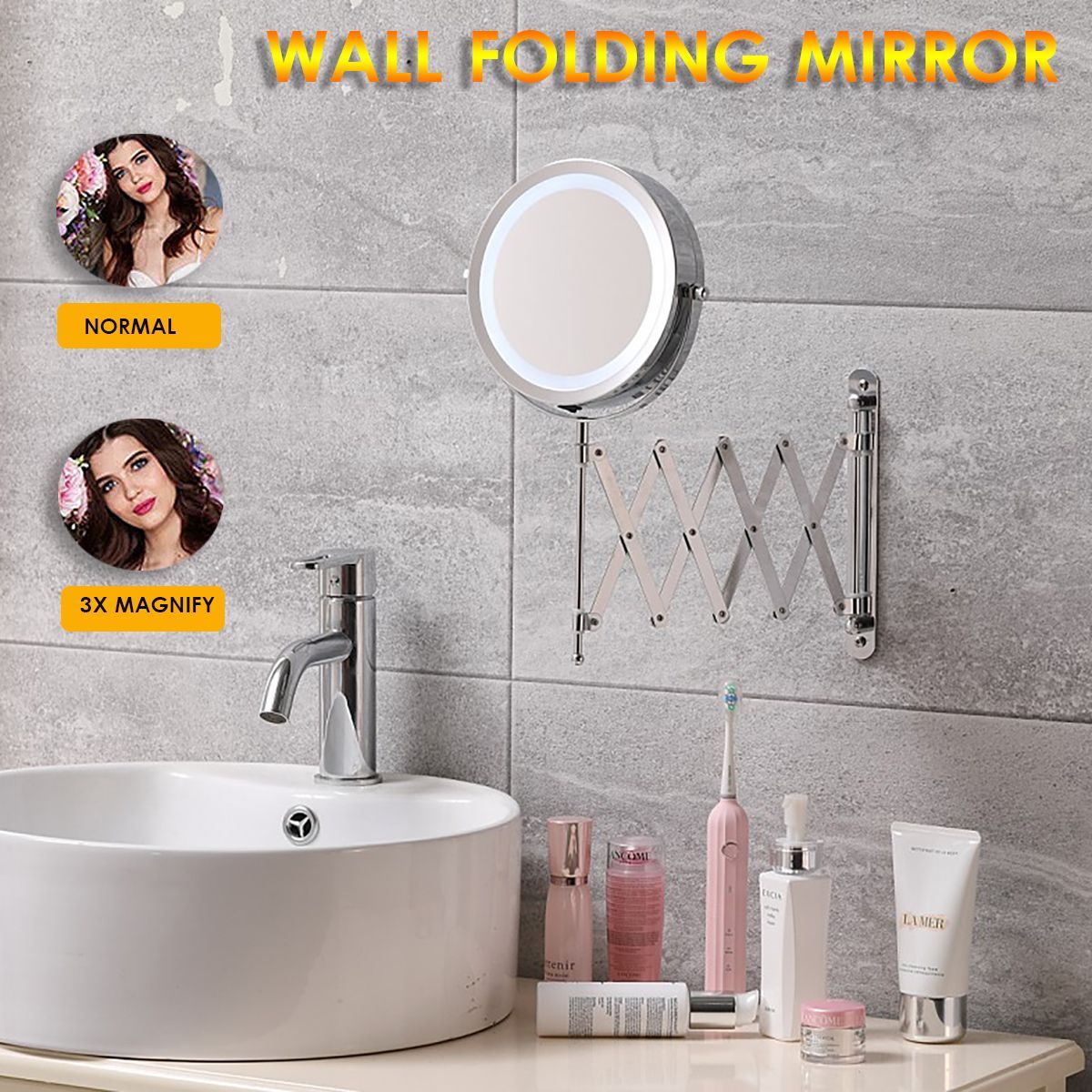 7-Inch-Folding-Telescopic-Bathroom-Makeup-Mirrors-With-LED-Wall-Mounted-3x-Magnifying-1676585