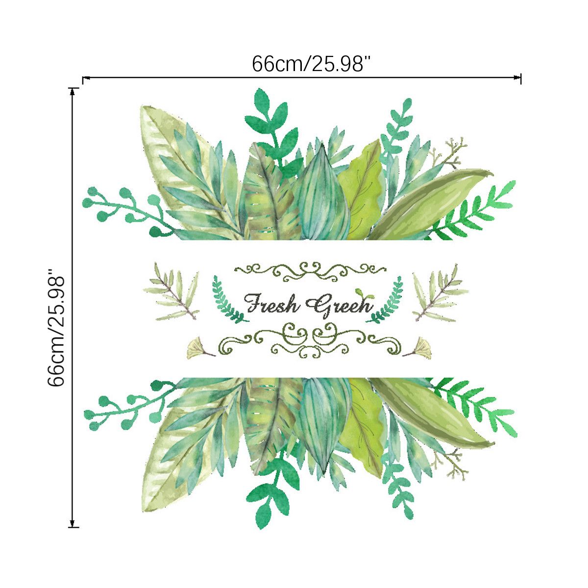 70x50cm-Green-Leaves-PVC-Wall-Sticker-Mural-Room-Background-Decor-DIY-Art-Decal-1602241