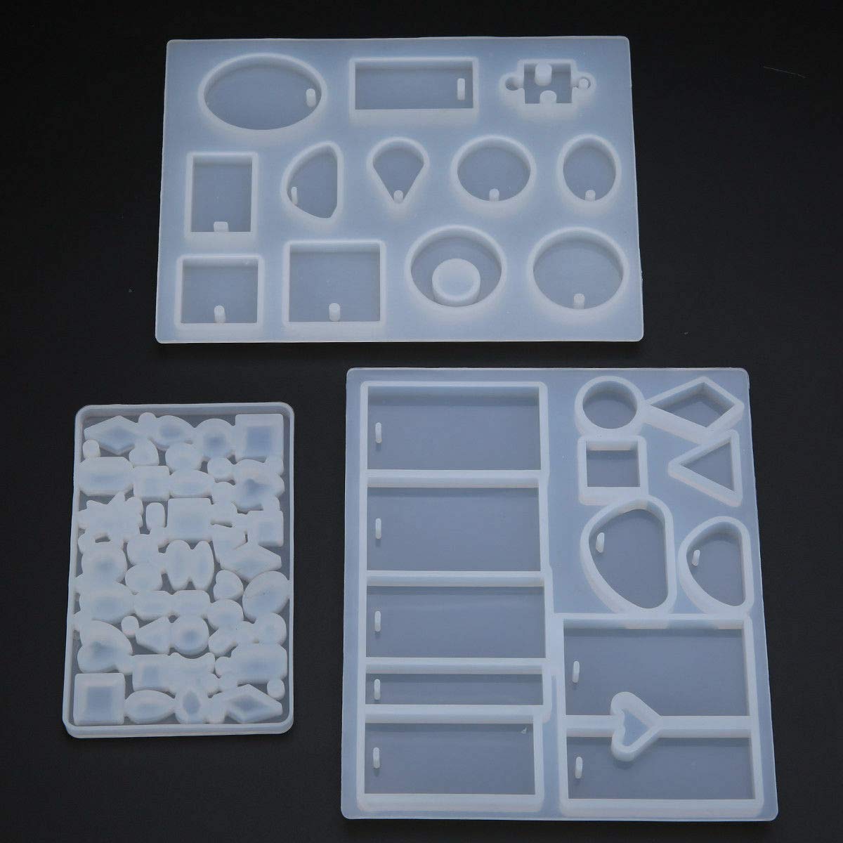 77PcsSet-Crystal-Epoxy-Resin-Silicone-Pendant-Casting-Mould-Kit-Transparent-Jewelry-Making-Mold-Spoo-1553195