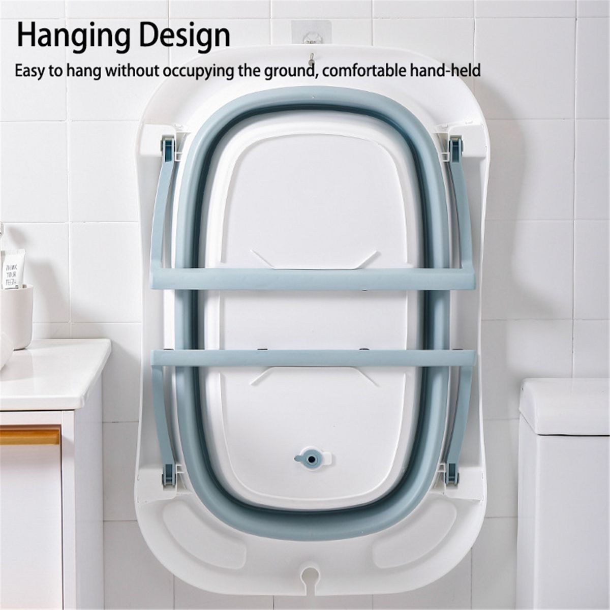 82cm323in-Portable-Foldable-Baby-Infant-Bathtub-Shower-Bath-Tub--Thermometer-1757295