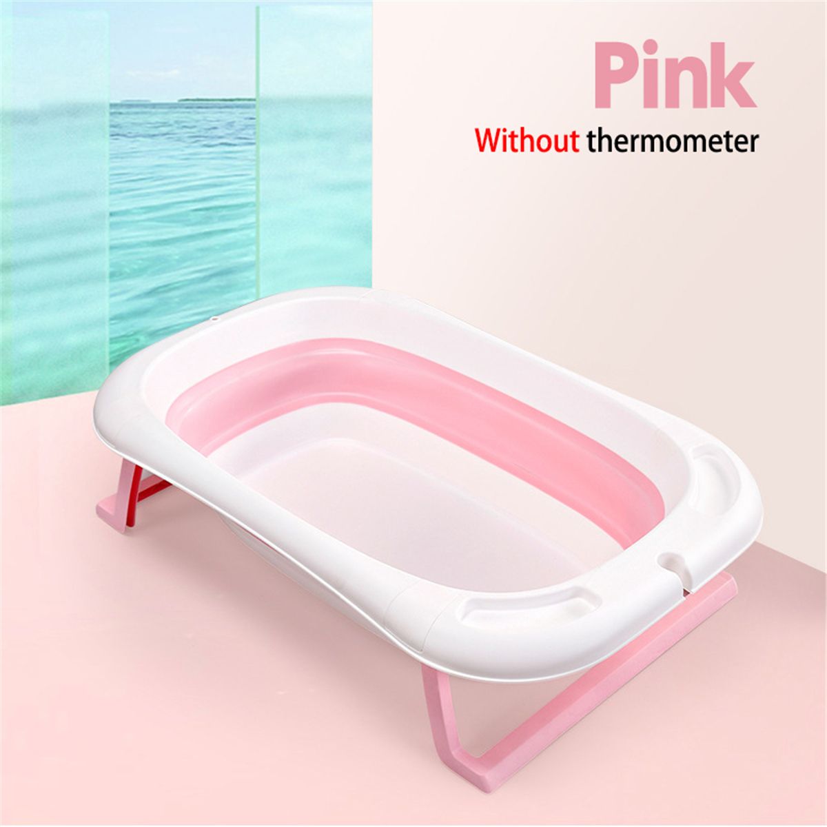 82cm323in-Portable-Foldable-Baby-Infant-Bathtub-Shower-Bath-Tub--Thermometer-1757295