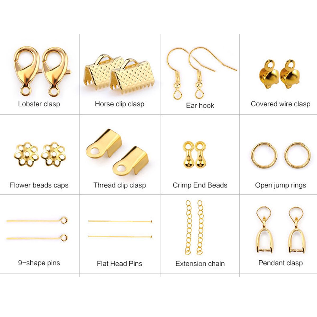 870pcs-GoldSilverBronze-Repair-Metal-Tools-DIY-Craft-Supplies-Jewelry-Making-1753756