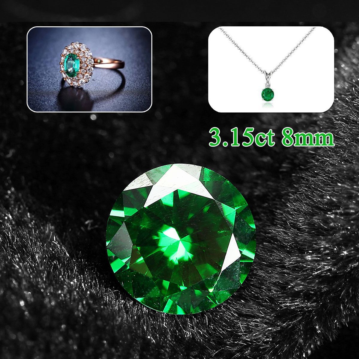 8mm-315ct-Natural-Mined-Green-Emerald-Round-Cut-VVS-Loose-Gemstone-Jewelry-Decorations-1551414