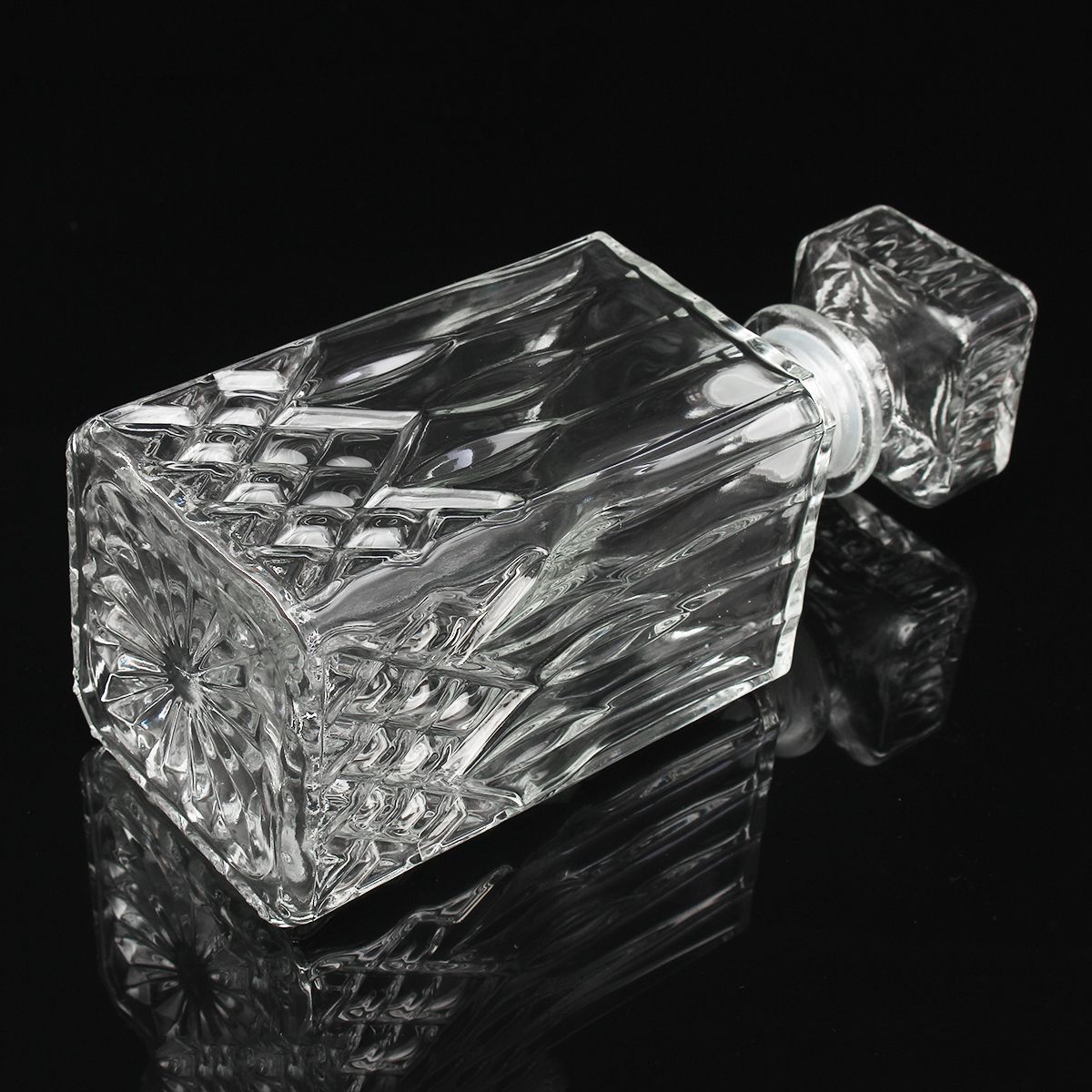 900ml-Vintage-Decanter-Glass-Liquor-Whiskey-Crystal-Bottles-Stopper-1537932