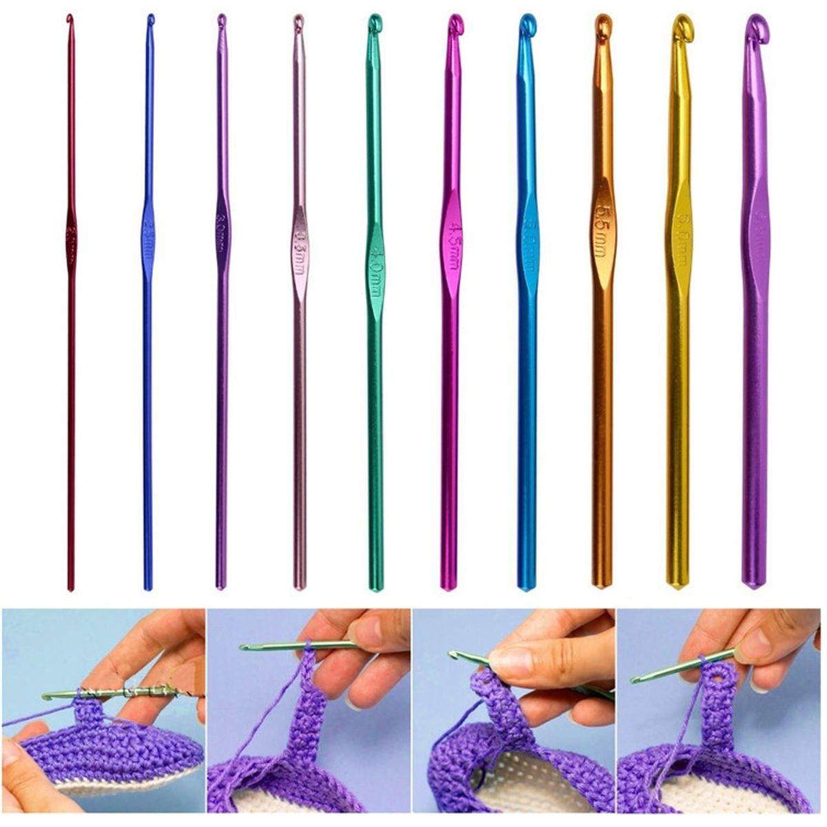 90pcs-Crochet-Hook-Kit-Yarn-Knitting-Needles-Sewing-Tool-Ergonomic-Grip-Bag-Set-1761637