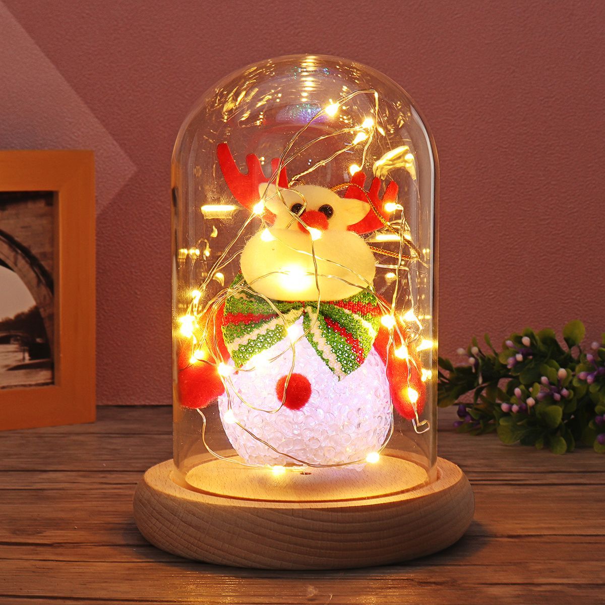 9x15cm-Glass-Dome-Bell-Jar-Cloche-Display-Wooden-Base-With-Fairy-LED-Light-Decorations-Christmas-Gif-1394851