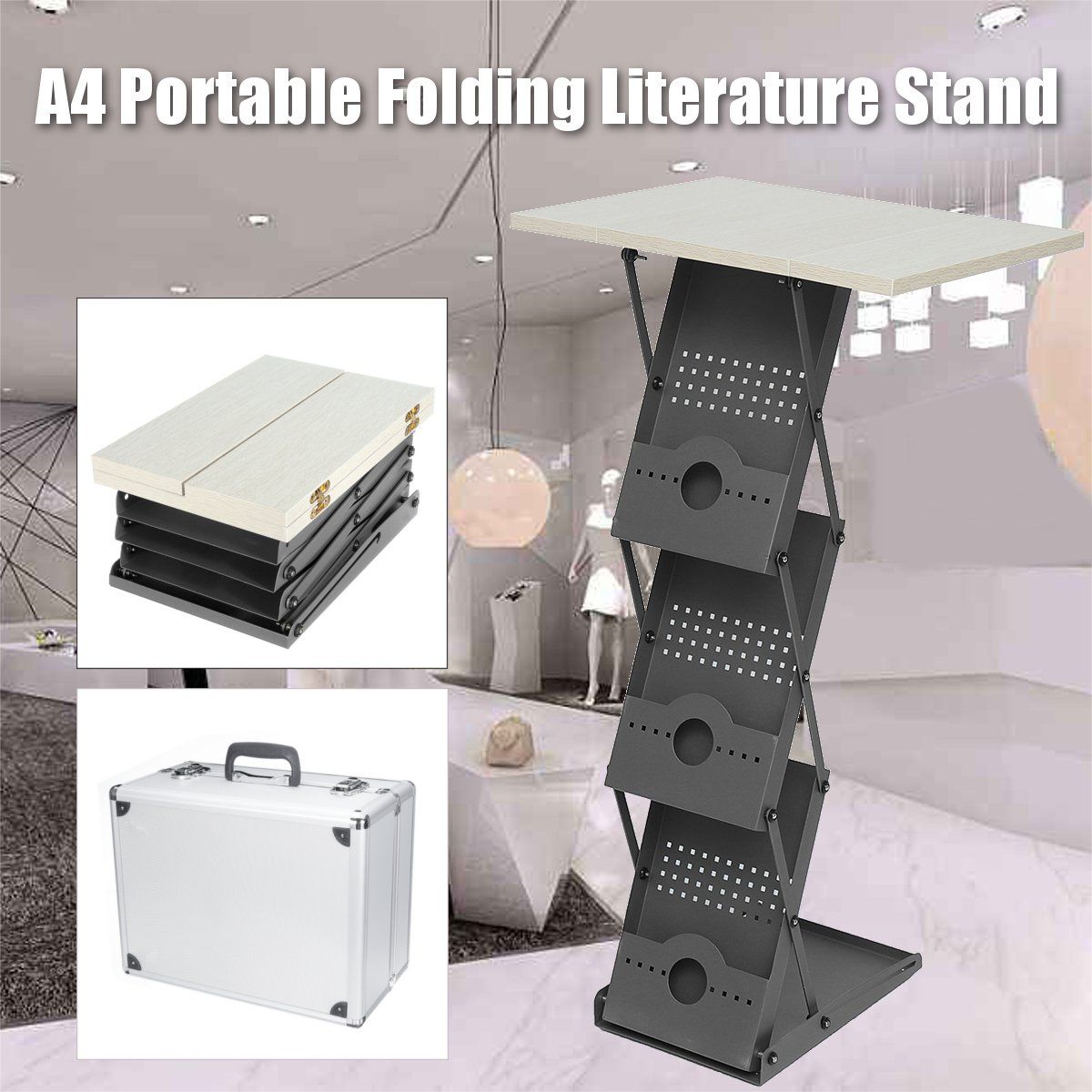 A4-Portable-Adjustable-Literature-Stand-Laptop-Desk-Folding-Exhibition-Stand-Floor-Brochure-Display--1582762