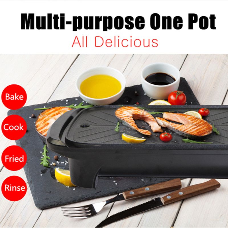 AUGIENB-2-In-1-Electric-Barbecue-Pan-Grill-Teppanyaki-Cook-Fry-BBQ-Oven-Hot-1673139