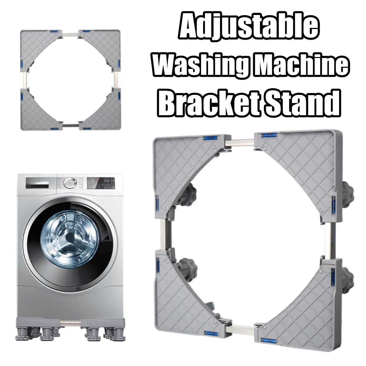 Adjustable-Washing-Machine-Rack-Refrigerator-Undercarriage-Frame-Bracket-Base-Stand-1516498