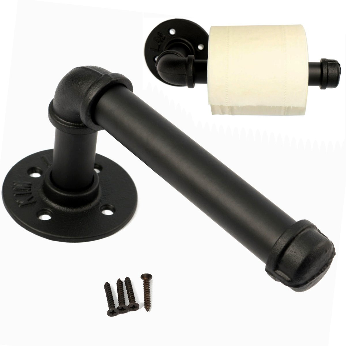 American-Industrial-Iron-Water-Pipeline-Vintage-Paper-Towel-Rack-1038715