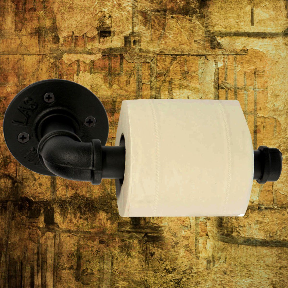 American-Industrial-Iron-Water-Pipeline-Vintage-Paper-Towel-Rack-1038715