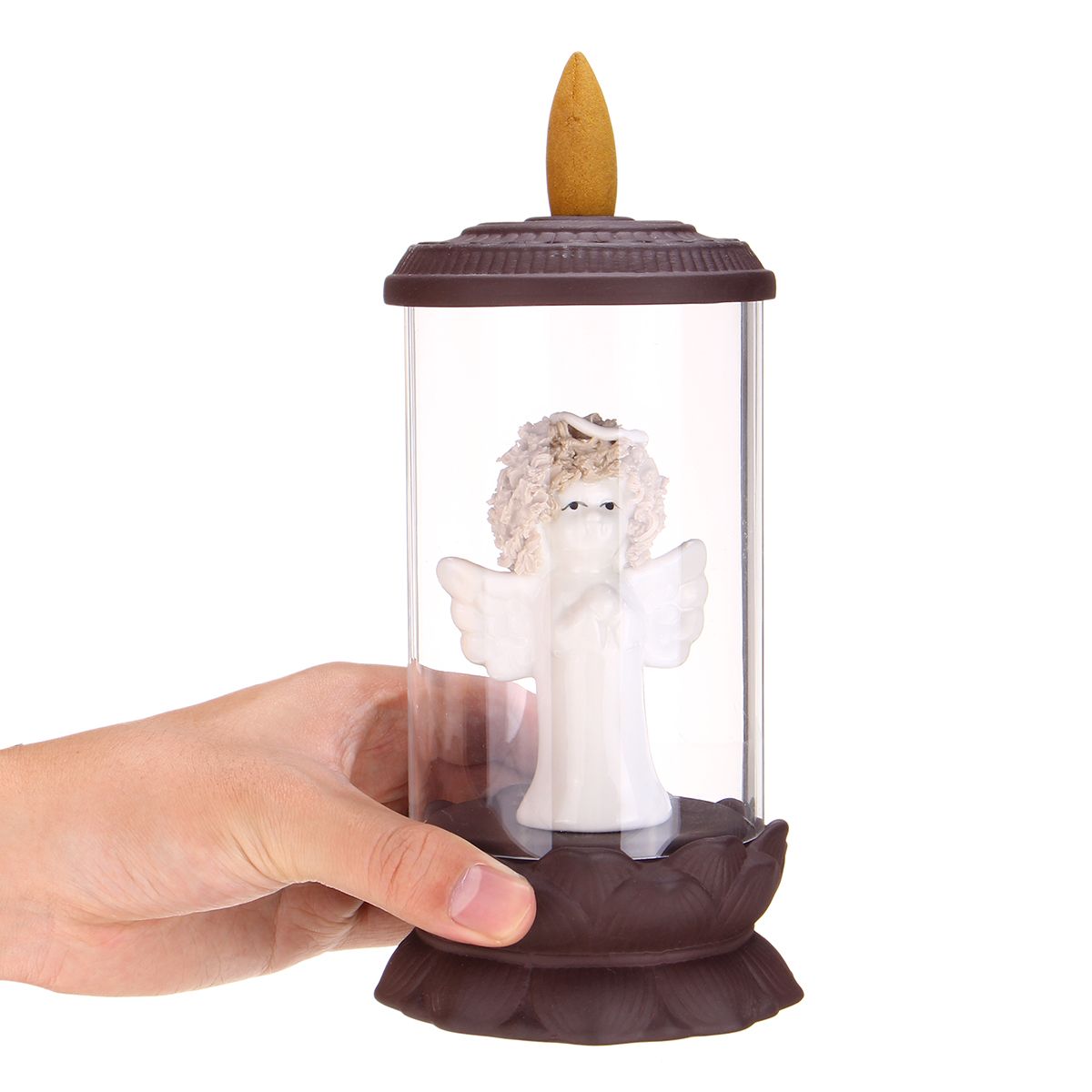 Angel-Ceramic-Backflow-Incense-Burner-Smoke-Cones-Holder-Sticks-Censer-Clay-1696176
