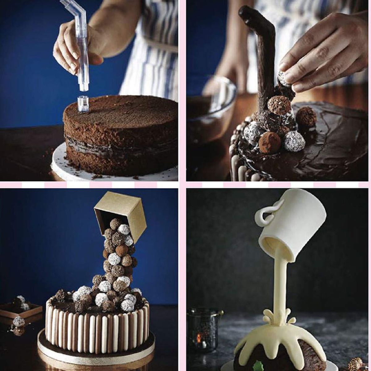 Anti-Gravity-Pouring-Cake-Frame-Kit-Fondant-Decorations-Sugar-Craft-Making-Stand-1496370