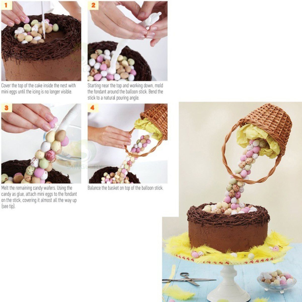Anti-Gravity-Pouring-Cake-Frame-Kit-Fondant-Decorations-Sugar-Craft-Making-Stand-1496370